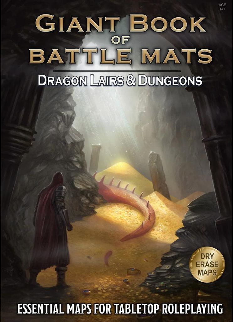A Giant Book of Battle Mats: Dragon Lairs & Dungeons – Obrázek produktu 