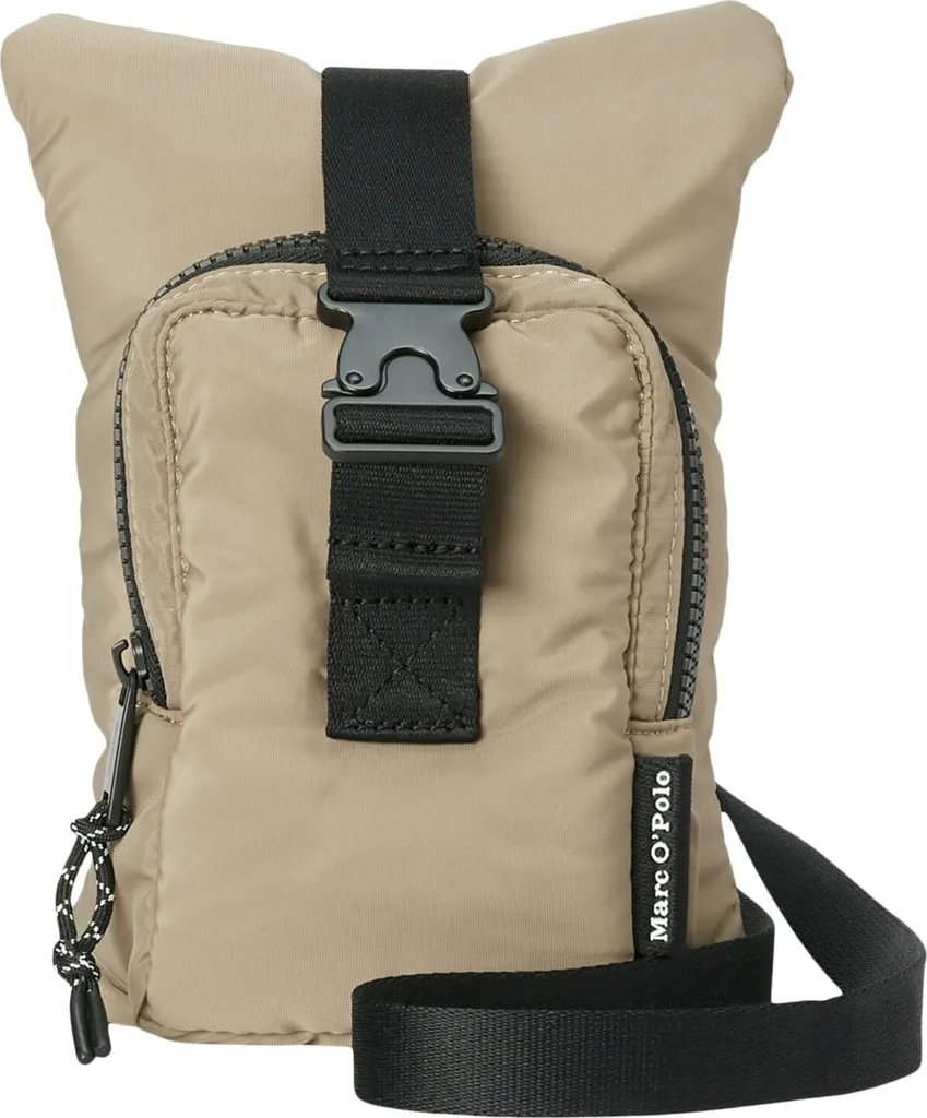 Marc O'Polo Lio Crossbody Bag Soft Mocca - Sac épaule en cuir kaki chic