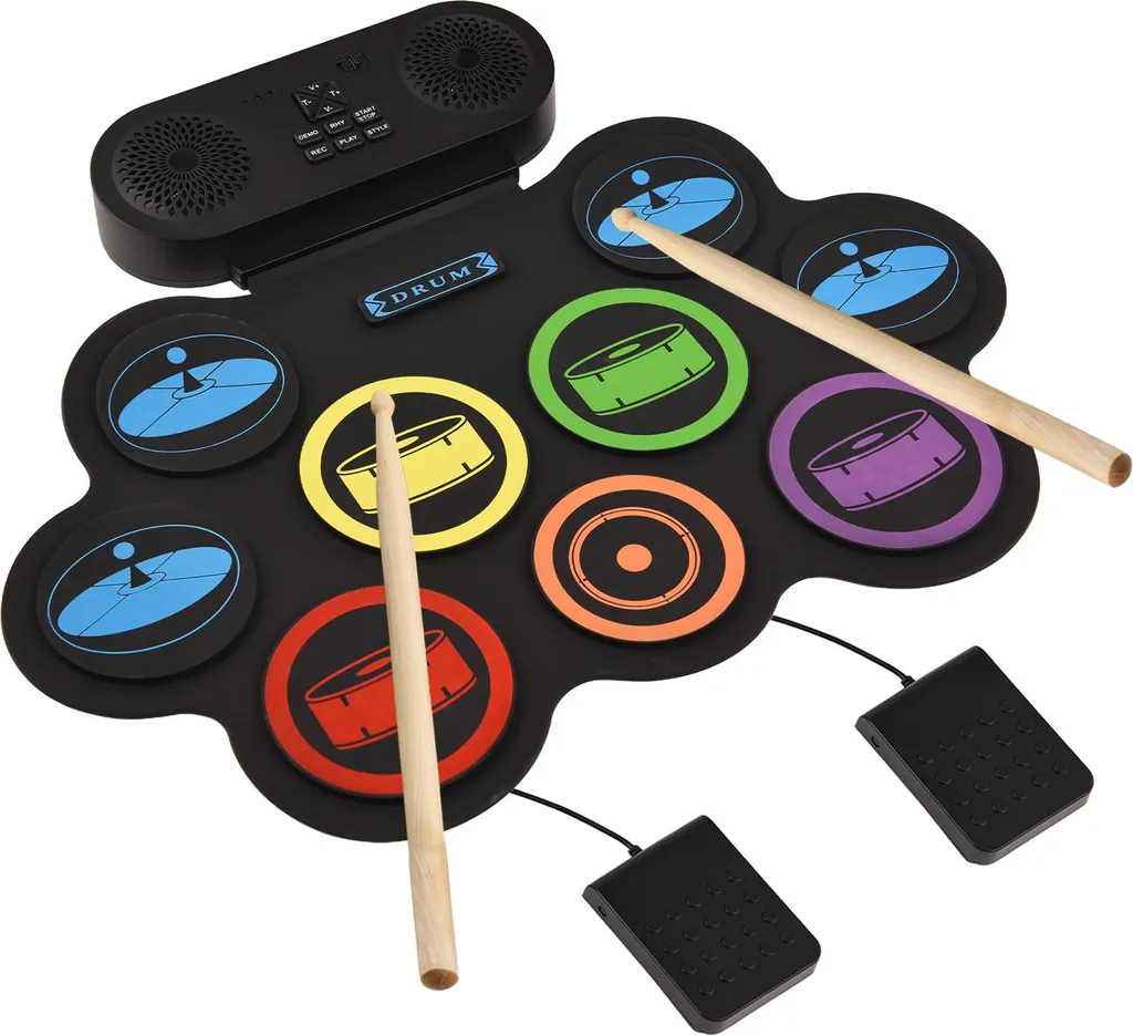 Batterie électronique Bluetooth 9 pads, support DTX Gaming et 7 styles - 2