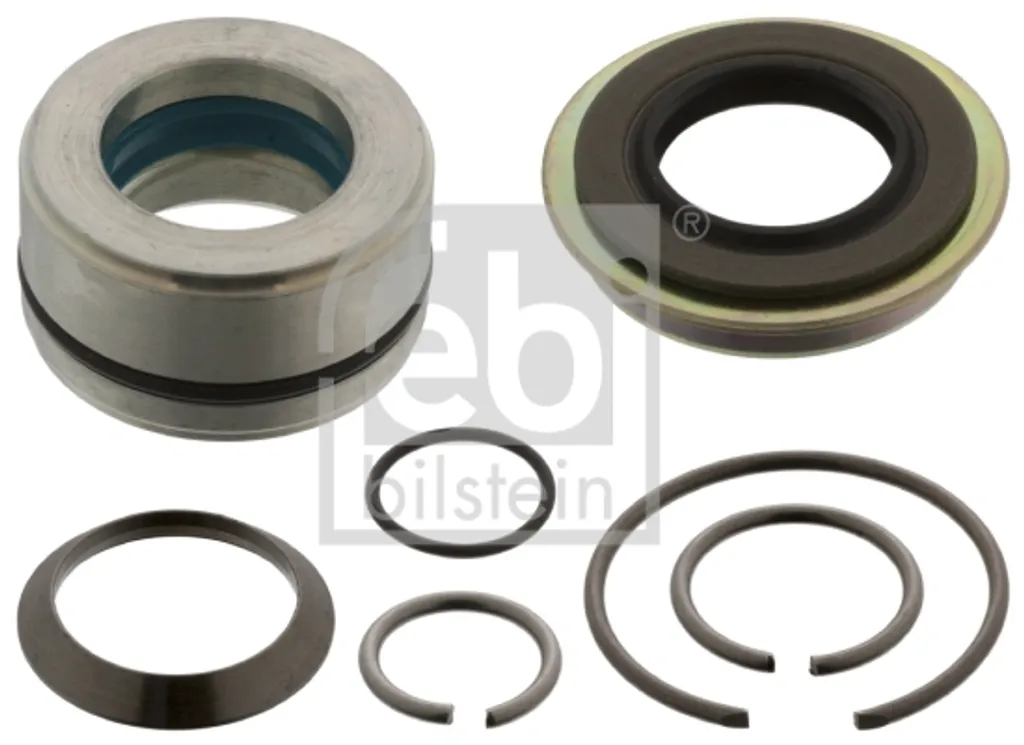 Rouleau basculant articulé et kit de réparation pour châssis remorque