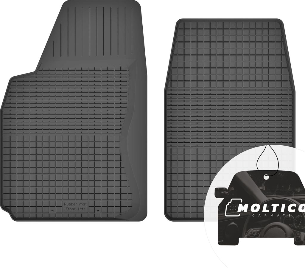 Vorne Gummimatten mit Rand Auto Fußmatten Gummi Automatten Passgenau 2-teilig Set - passend für Kia Clarus 1996-2001