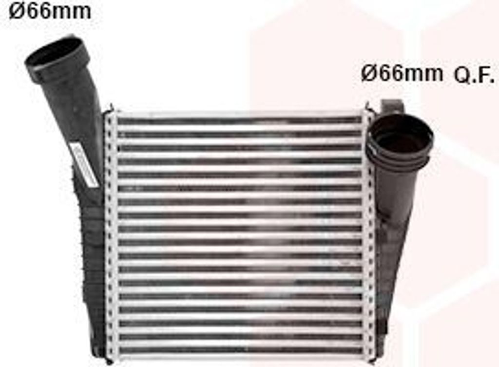 VAN WEZEL 58004234 - OE 7L6145803G Ladeluftkühler für Q7 (4L), Cayenne (92A), Cayenne (9PA), Touareg (7L), Touareg (7P)