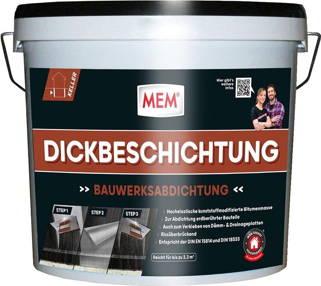 MEM Bitumen Dickbeschichtung 12 l Produktbild 