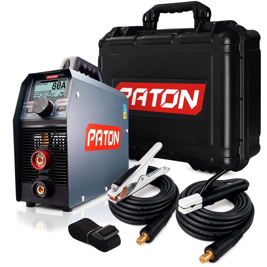 PATON MMA-Schweißgerät PRO-160 Inverter 3-in-1 Kit – Schweißgerät MMA, TIG mit Pulsfunktion – 160A Ausgang – Lichtbogenschweißgerät –...
