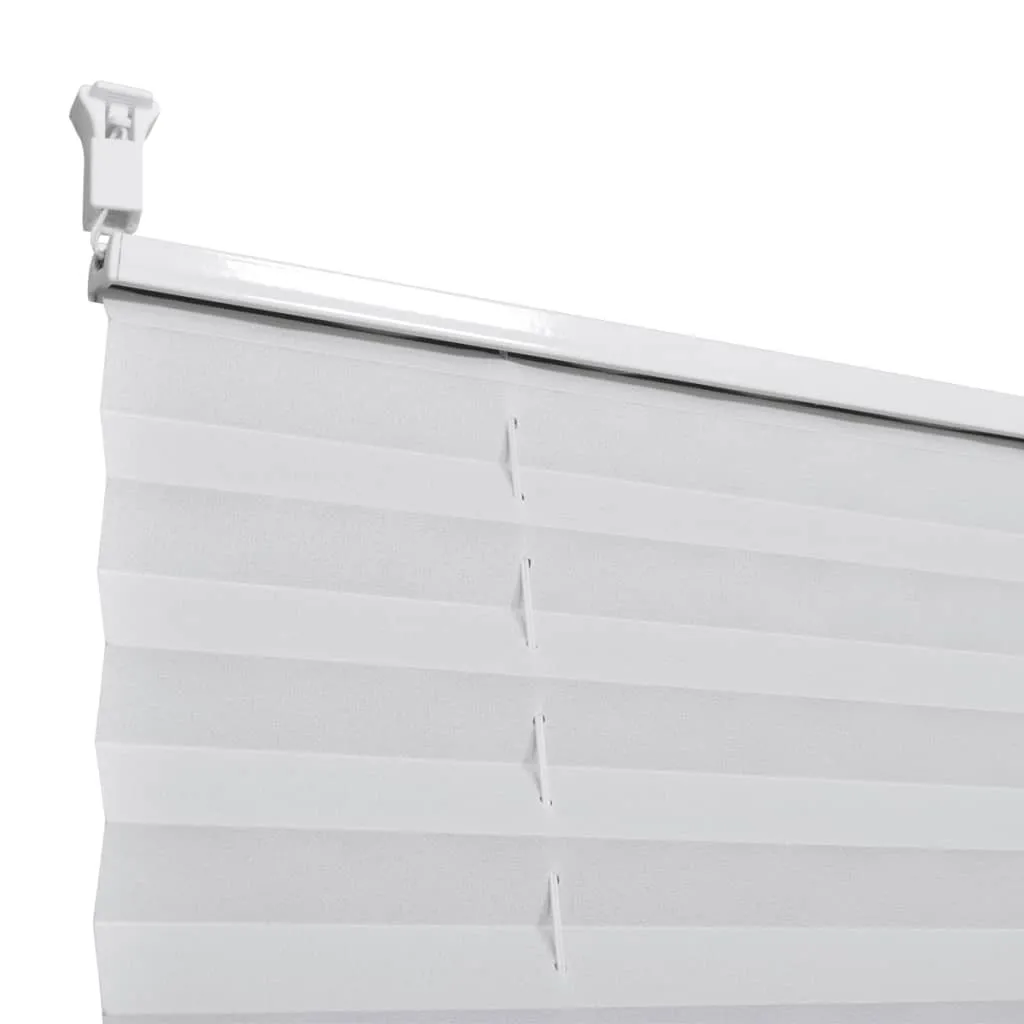 Store plissé blanc 40x150cm pour isolation visuelle et déco de bureau - 5