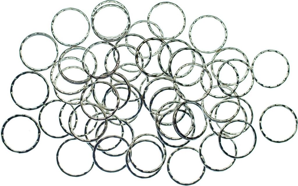 50x Schlüsselanhänger Anhänger Schlüsselring Schlüsselringe 25mm 3