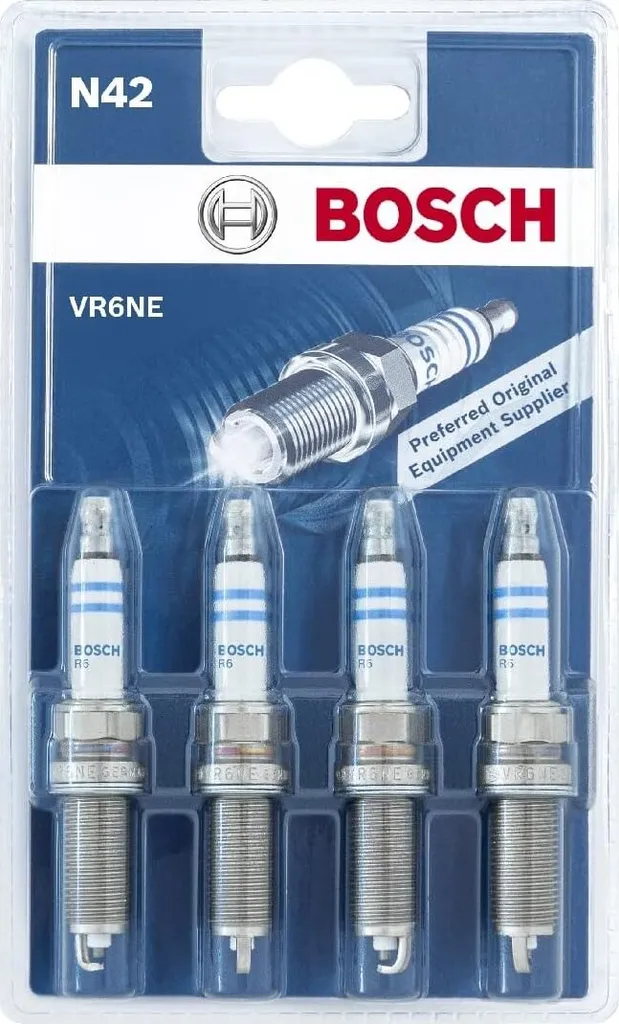 Bougies d'allumage Bosch N42 VR6NE 0 242 140 802 pour moteur - Lot de 4