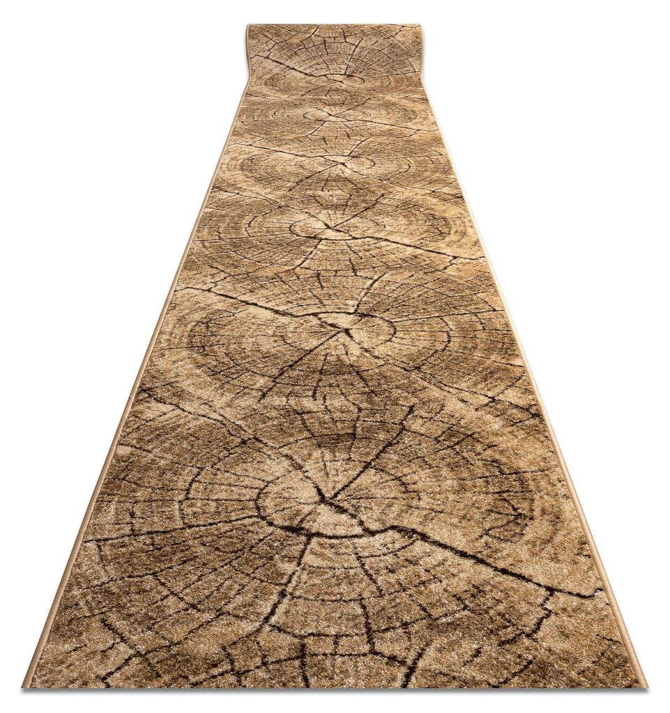 Tapis de couloir KARMEL Tronko Arbre Bois noix  100 cm Image du produit 
