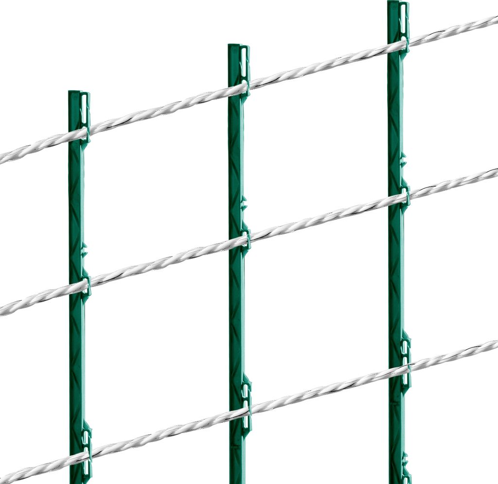 SucceBuy Elektrozaundraht, 656 Fuß 200 m tragbarer Polyethylendraht, 1/4 Zoll Durchmesser, 6 Edelstahlstränge für zuverlässige Leitfähigkeit u...