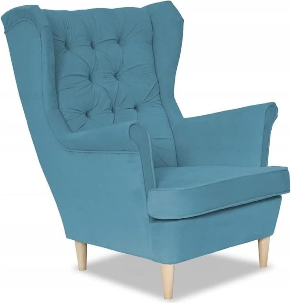 Family Meble Ohrensessel Gaja Relaxsessel Skandinavisch Bequemer Sessel Loungesessel Fernsehsessel Für Wohnzimmer Schlafzimmer Büro (TRINITY 13)