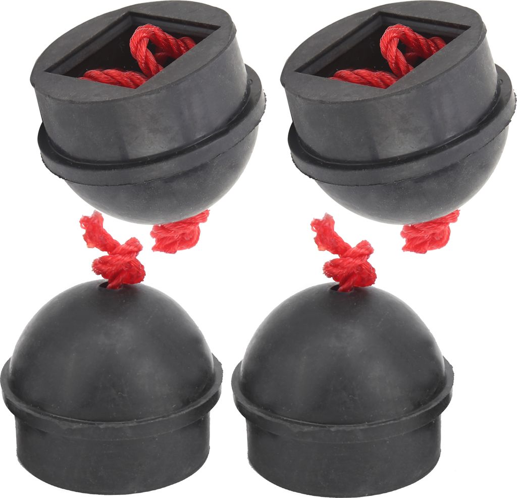 Kreidehalter-Set, 4-tlg, Gummi, mit Kordel, für Billard-Queues, Taschenzubehör