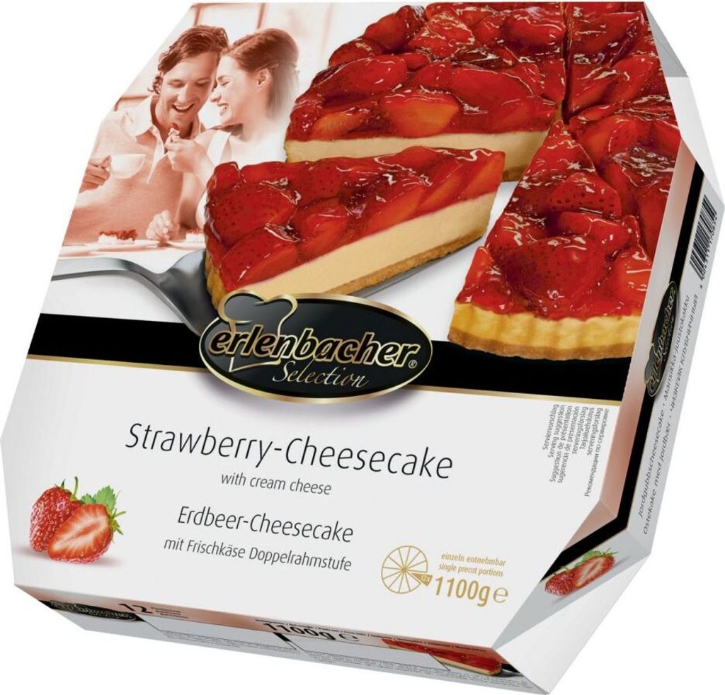 Erlenbacher Selection Erdbeer-Cheesecake 2 x 1100 g (TK) Produktbild 