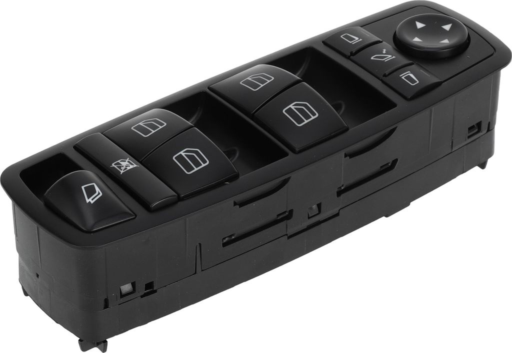 Elektrischer Fensterschalter Nr. 2518300590 Vorderer linker Fahrerseiten-Fenstersteuerschalter für Mercedes-Benz GL320 GL450 R500 Schwarz