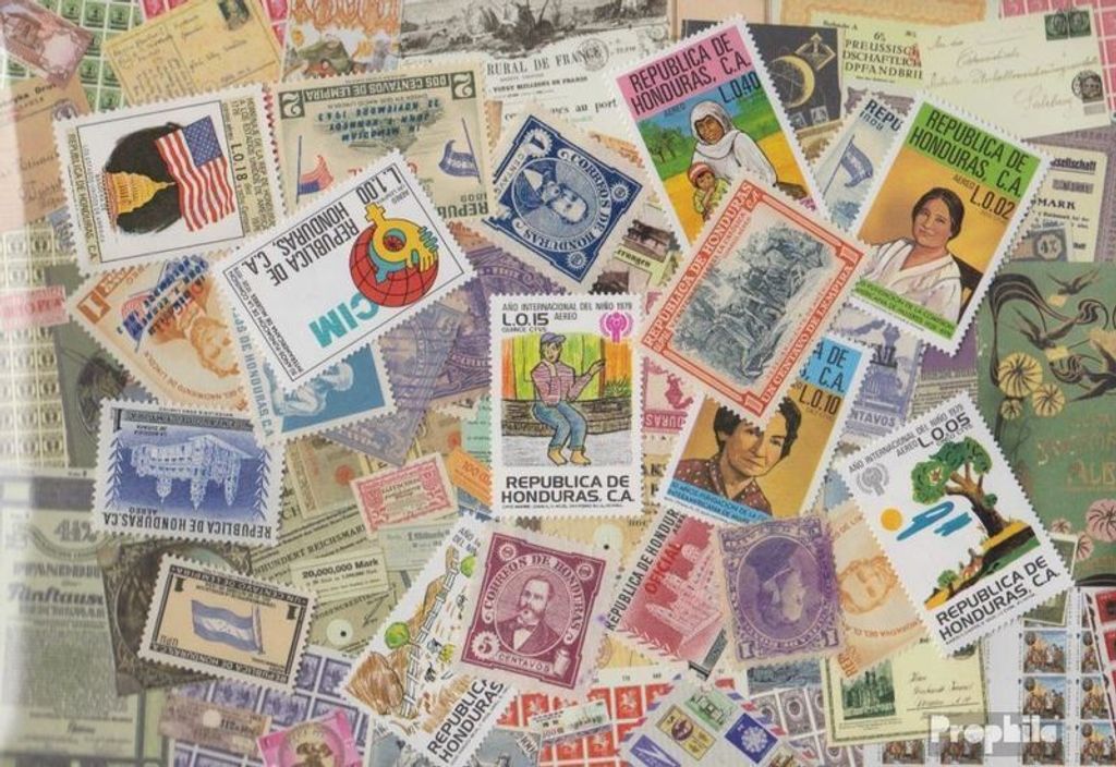 Briefmarken Honduras 25 verschiedene Marken