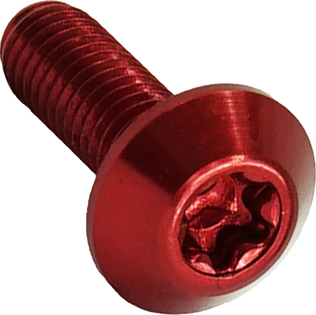 Alu Torx T25 M5x15 Linsenkopfschraube Rot