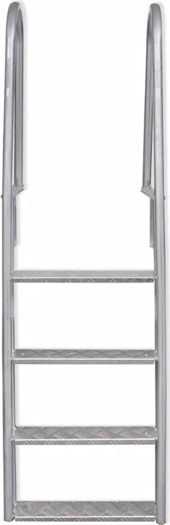 vidaXL Escabeau à 4 marches en aluminium 167 cm - Échelle robuste