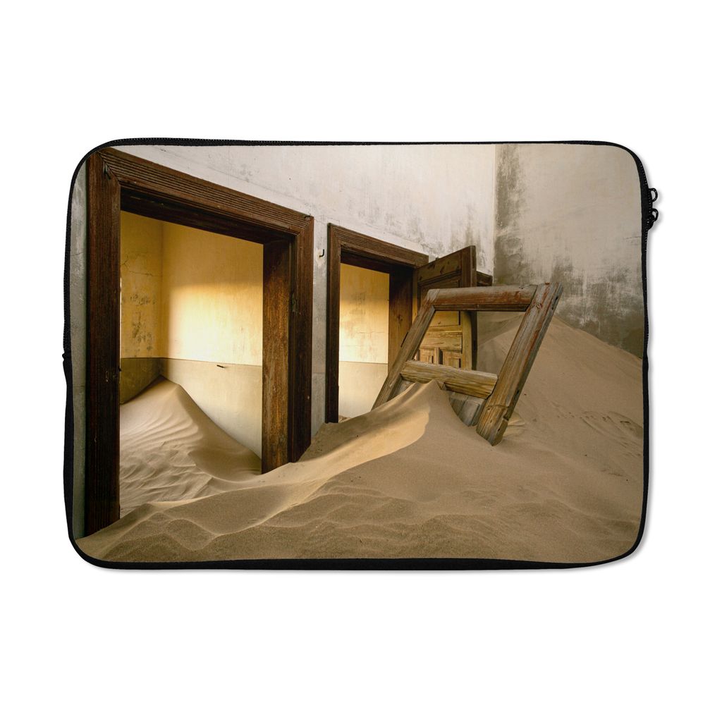 MuchoWow Laptop Hülle 13 Zoll Sand - Architektur - Wüste - Tür Laptoptasche - Laptophülle - Sleeve - Rundumschutz