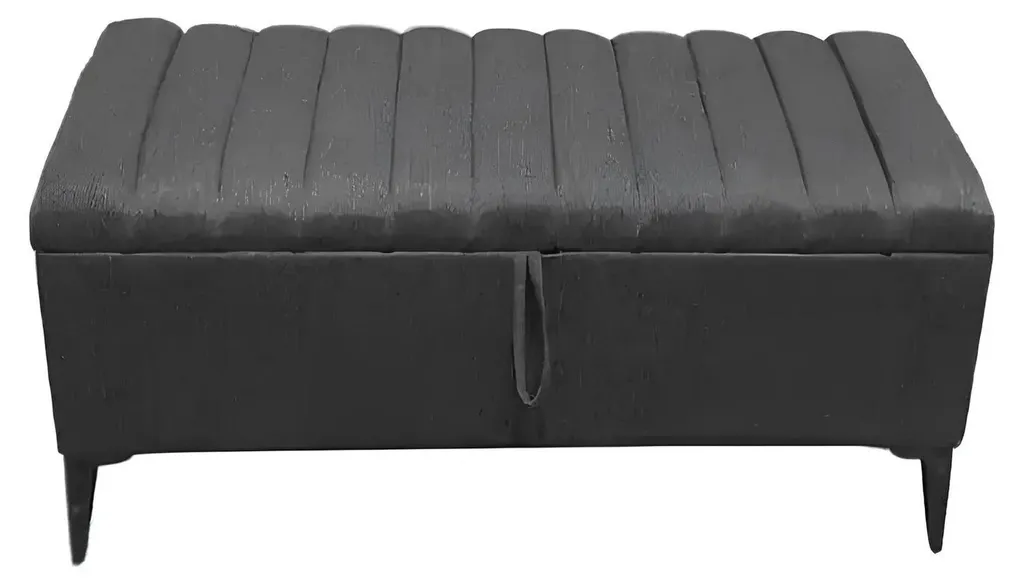 Tabouret avec Coussin Moelleux et Revêtement Textile Chic pour Salon