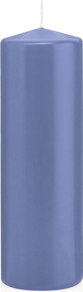 Wiedemann Stumpenkerzen Grau Blau Ø 60 x 185 mm, 16 Stück, 61 Brenndauer