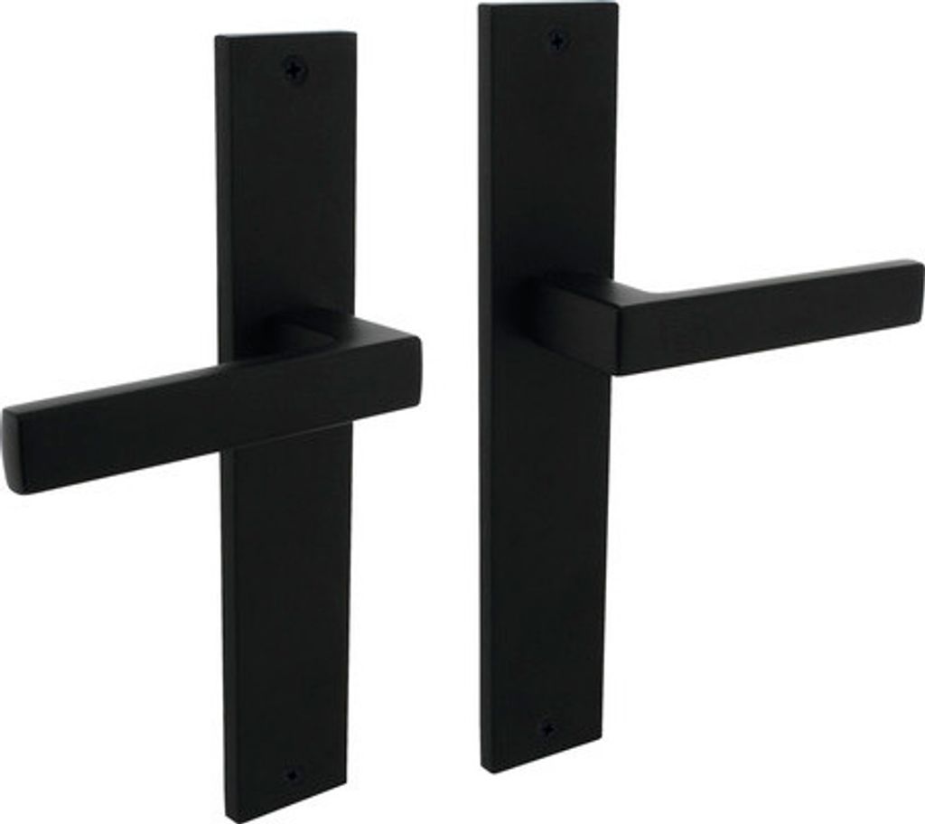 Langschildgarnitur Intersteel Hera Blind schwarz matt Produktbild 