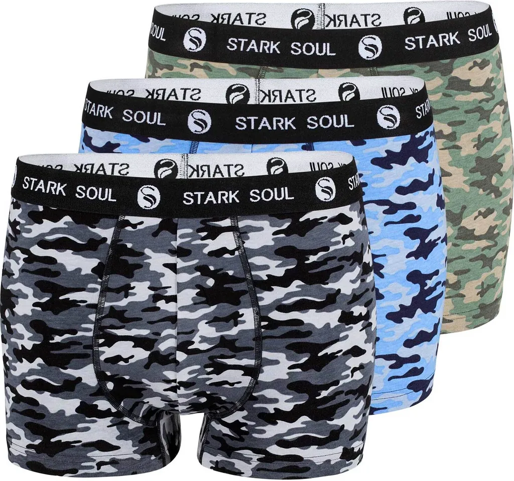 Stark Soul® Boxershorts 3'er Pack Camouflage