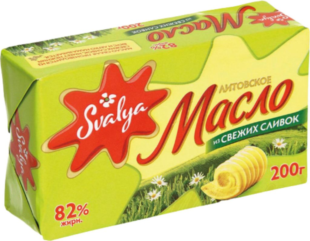 Süßrahmbutter 82% Fett 200g Svalya Produktbild 