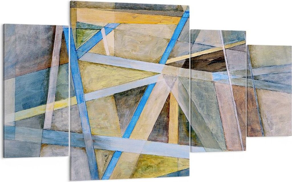 Bild auf Leinwand - Leinwandbild - Abstraktion modern - 160x90cm - Wand Bild - Wanddeko - Leinwanddruck - Bilder - Kunstdruck - Wanddekoration - Le...