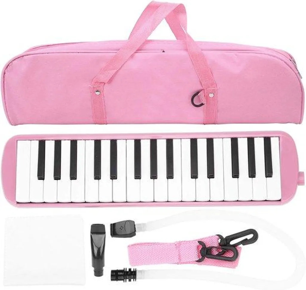 Clavier à 32 touches rose pour débutants - Piano mélodica pour enfant