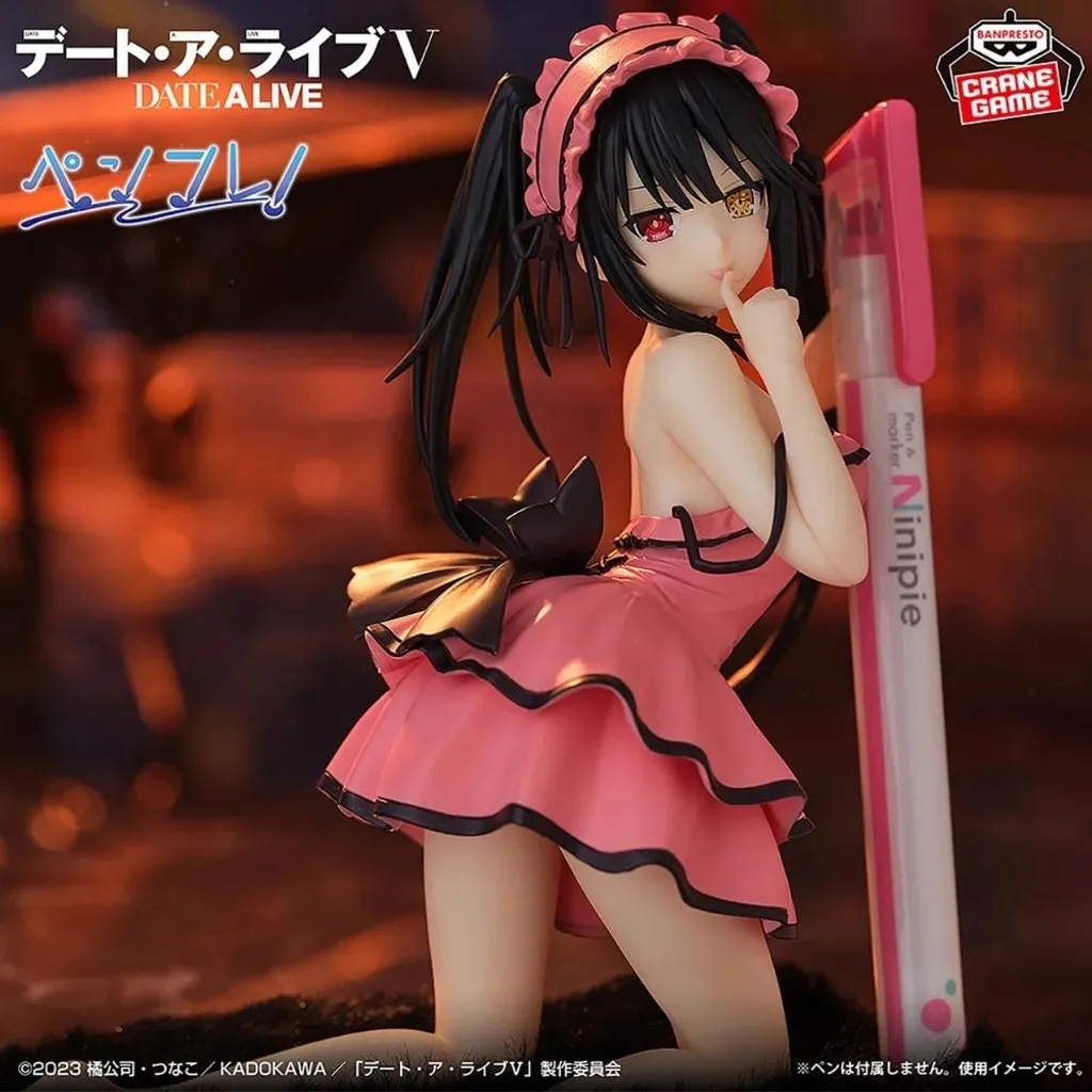 Xinnice Figurine Tokisaki Kurumi Assise – Poupée Manga Articulée 13 Cm, Déco Bureau Super Mignonne, Cadeau Parfait Pour Les Fans D’anime