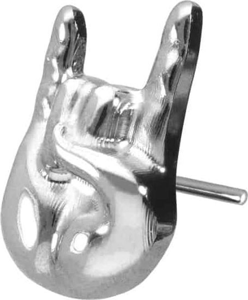Piercing-Zubehör Titan Aufsatz mit Push Pin ROCK'N' ROLL