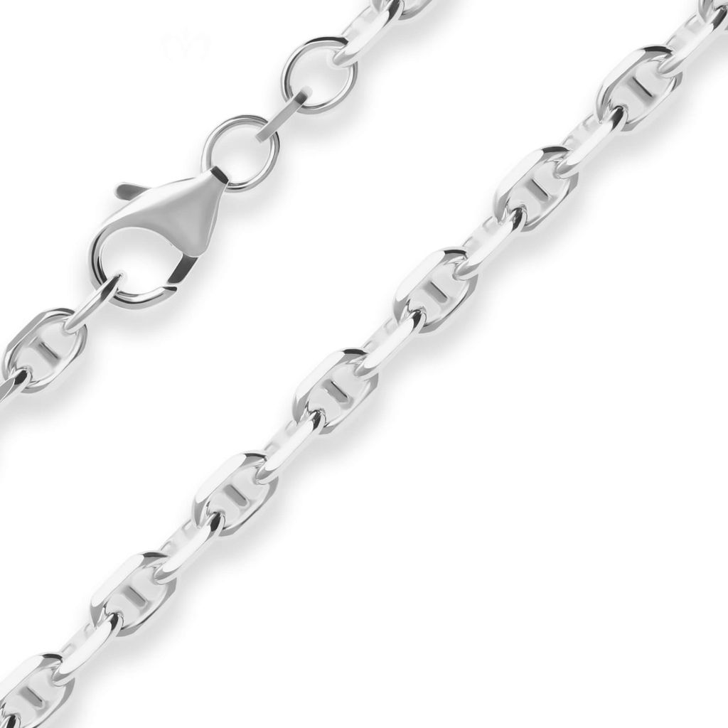 4,5mm Armband Ankerkette-Steg Silberarmband Armschmuck aus 925 Silber 19cm