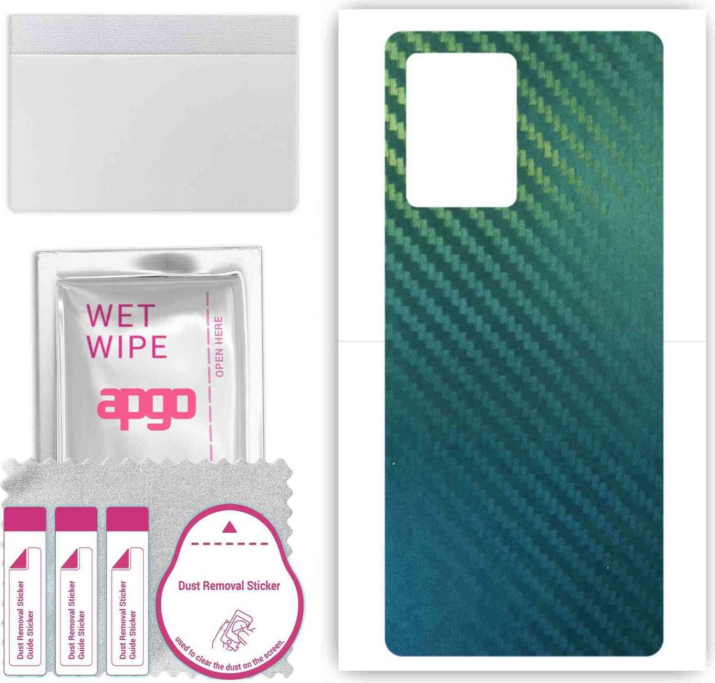 apgo Rückseite Schutzfolie, Skin, kompatibel mit Vivo Y30 5G, Hinten Displayschutzfolie aus Vinylfolie, kratzfest, einfache Montage - Kohlenstoff-...