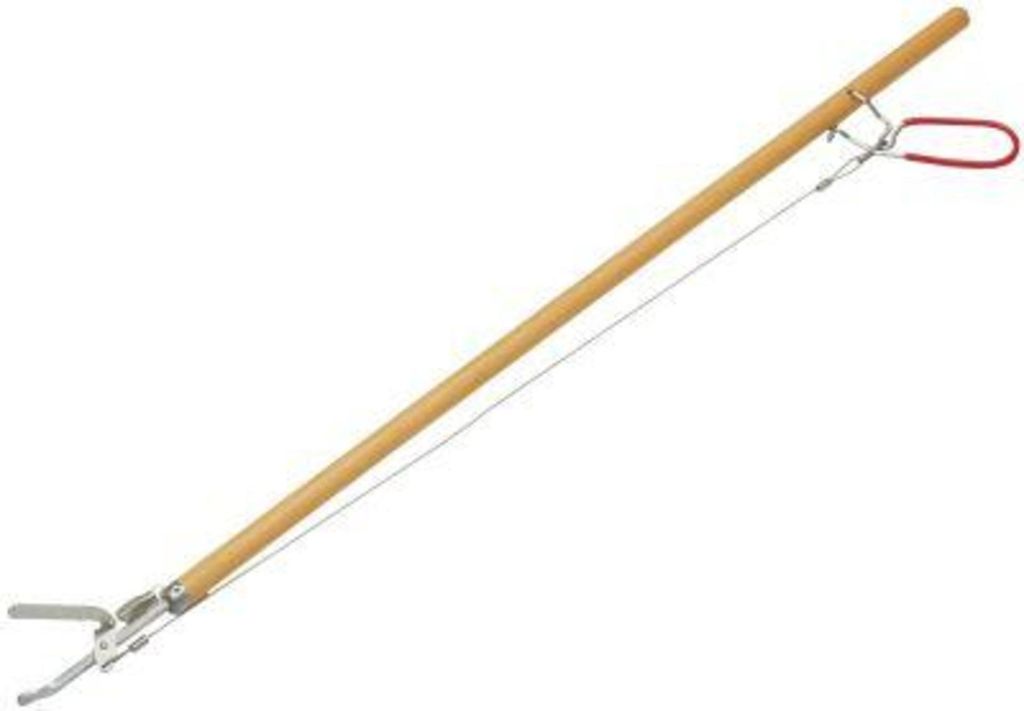 A product shot of a grabber tool on a white background.
