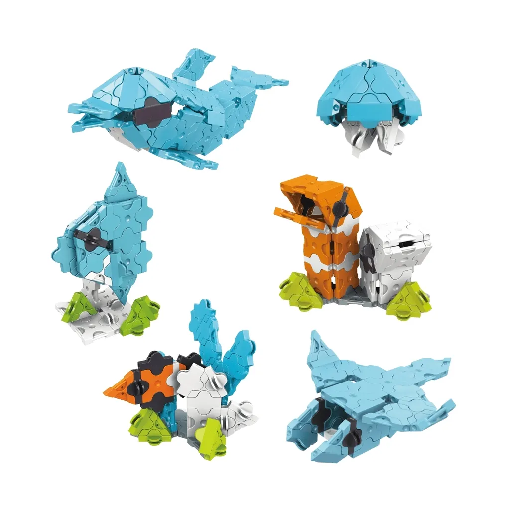Briques éducatives Sea Creatures - Activité ludique Montessori océan - 3