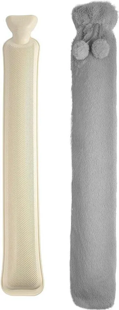 Bouillotte Longue Durée 2 Litres en Tissu Douillet Haute Sécurité