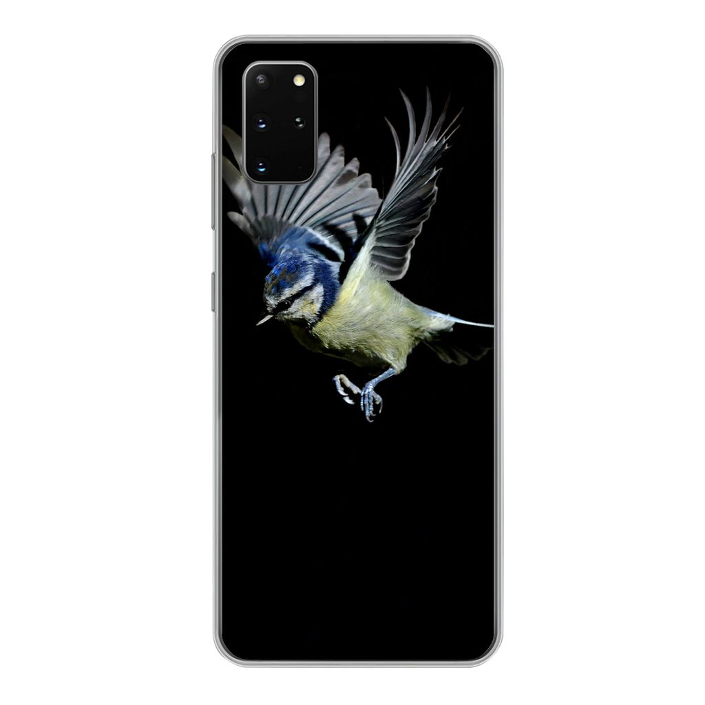 MuchoWow Handyhülle Schutzhülle Hülle für Samsung Galaxy S20 Plus Vogel - Federn - Porträt Silikon Softcase Handy Hülle - Hartschale
