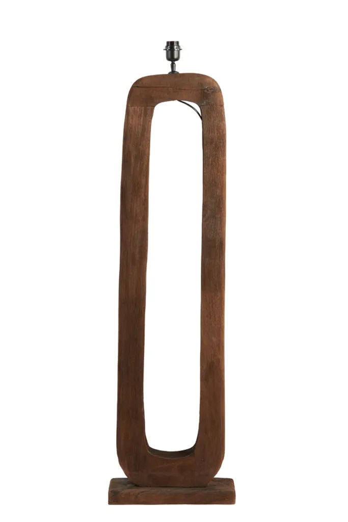 Lampadaire KELAFO Light & Living Marron 125cm - Luminaire de Salon Chic