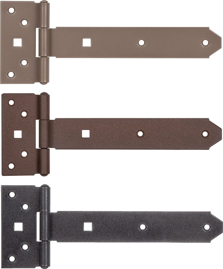 Alberts 821272 DURAVIS Kreuzgehänge, mit vernietetem Stift, perlbeige duplexbeschichtet RAL 1035, Band 192 x 34 mm, Scharnier 45 x 90 mm, 6er Set