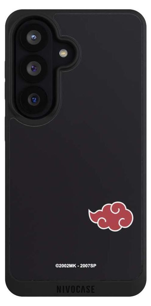 NIVOCASE Handyhülle für Samsung Galaxy S26 Hülle NIVOpure Case Schwarz Naruto Shippuden Offizielles Lizenzprodukt Akatsuki