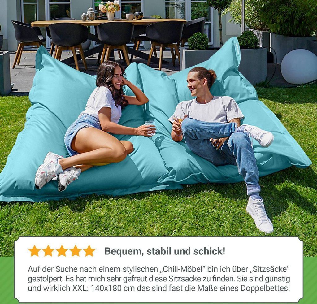 Luxus Green Bean Sitzsack Xxl Ebenbild