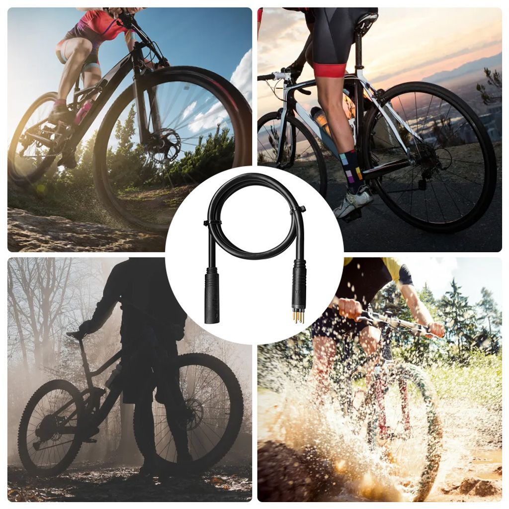 E-Bike Motor Stecker Verlängerung - 9 Pin Wasserdichtes Konvertierungskabel - 69cm Für Elektrofahrräder