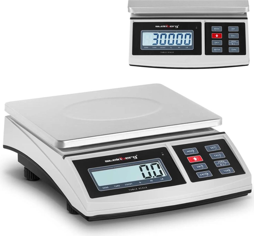 LCD-Postpaketwaage 21 x 27 cm 30 kg / 1 g Produktbild 