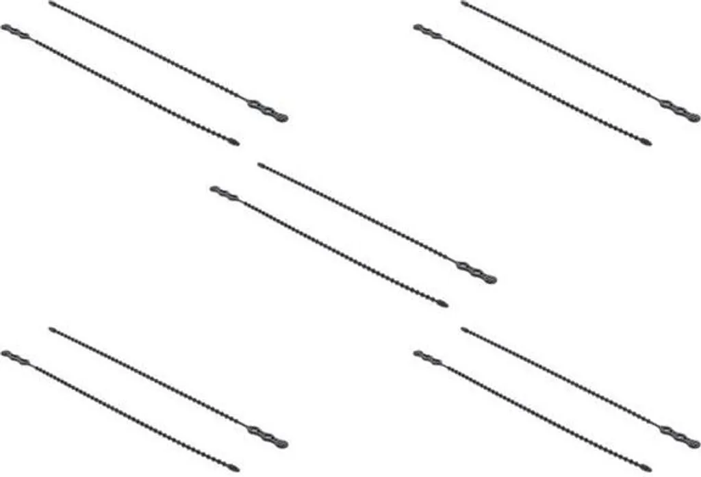DeLOCK 18966 Fascette per Fulmini 210x4.5mm Riutilizzabili (10pz) Nere
