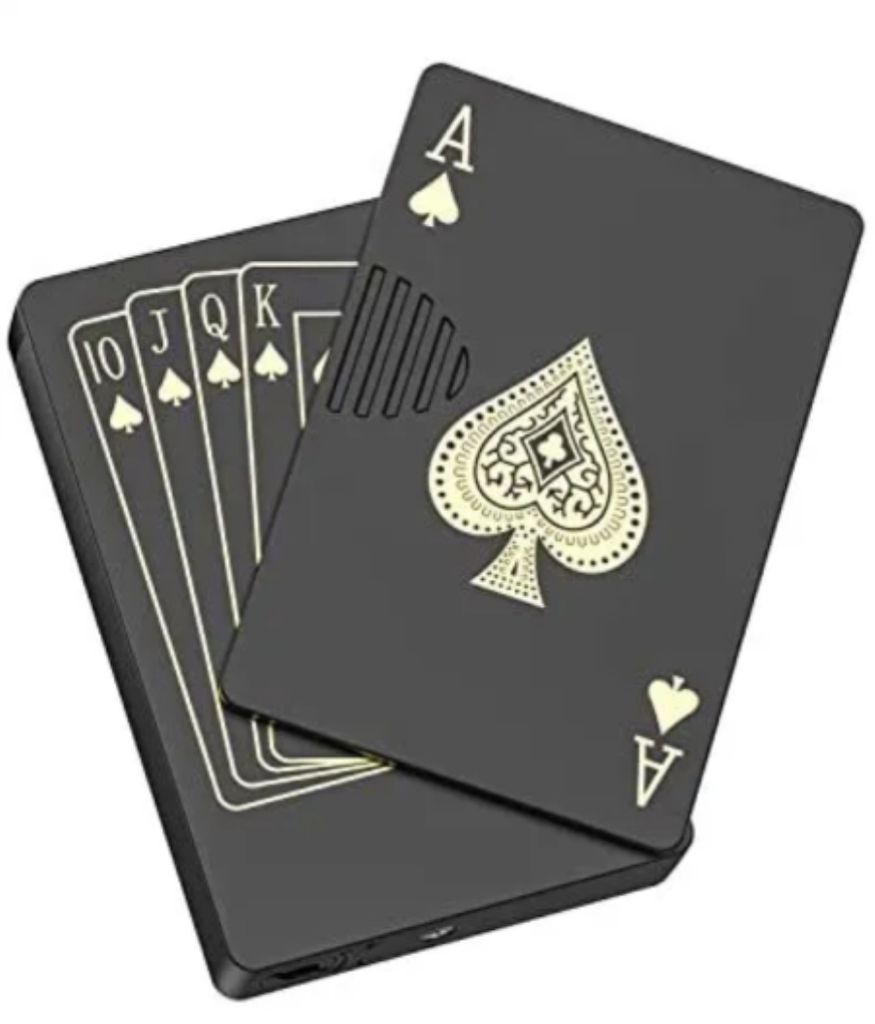 Poker Pik As Sturm Feuerzeug mit UV Licht Produktbild 
