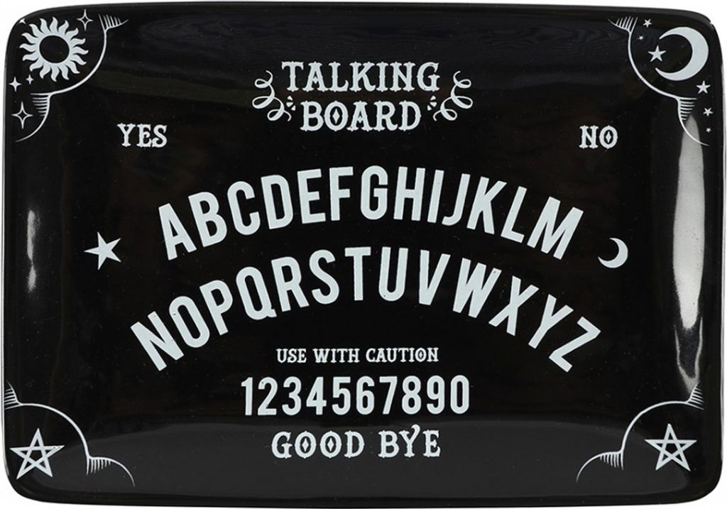 Schwarze Spirit Board Keramik Schmuckschale als Wohnaccessoire