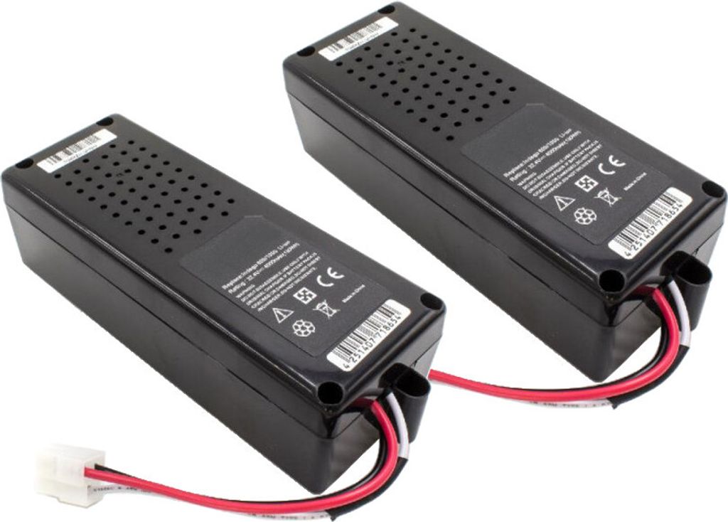 2x Hochleistungs Li-Ion Akku für Bosch Indego Rasenmäher-Roboter (Indego 800 850 1000 1300 1999 3600 10C 13C) zum Austausch / 32,4V / 4000mAh