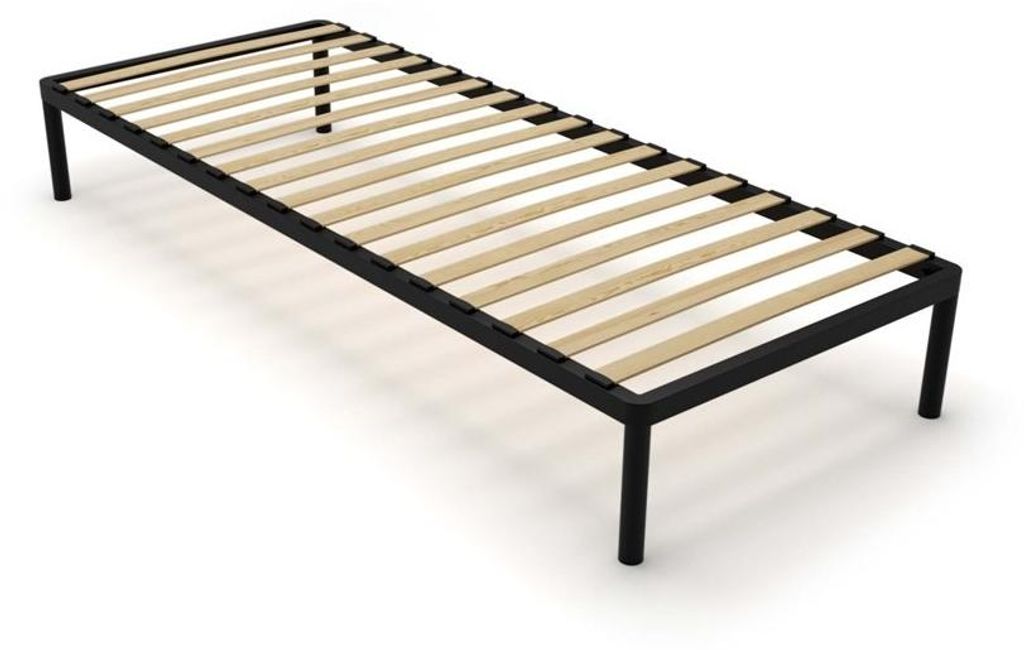 Telaio letto moderno BED ALU, colore nero / struttura in Immagine del prodotto 