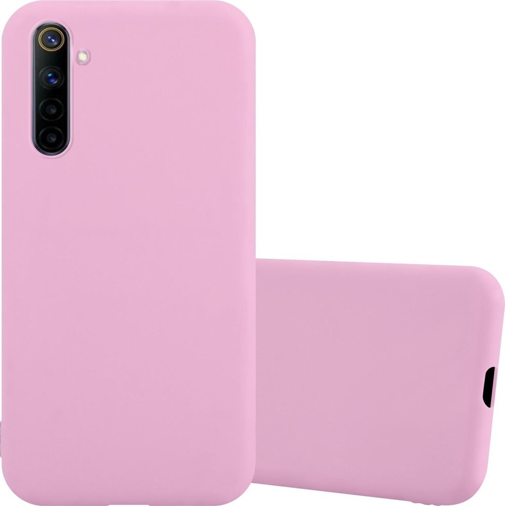 Cadorabo Hülle für Realme Narzo 4G Schutzhülle in Rosa Handyhülle TPU Silikon Etui Case Cover