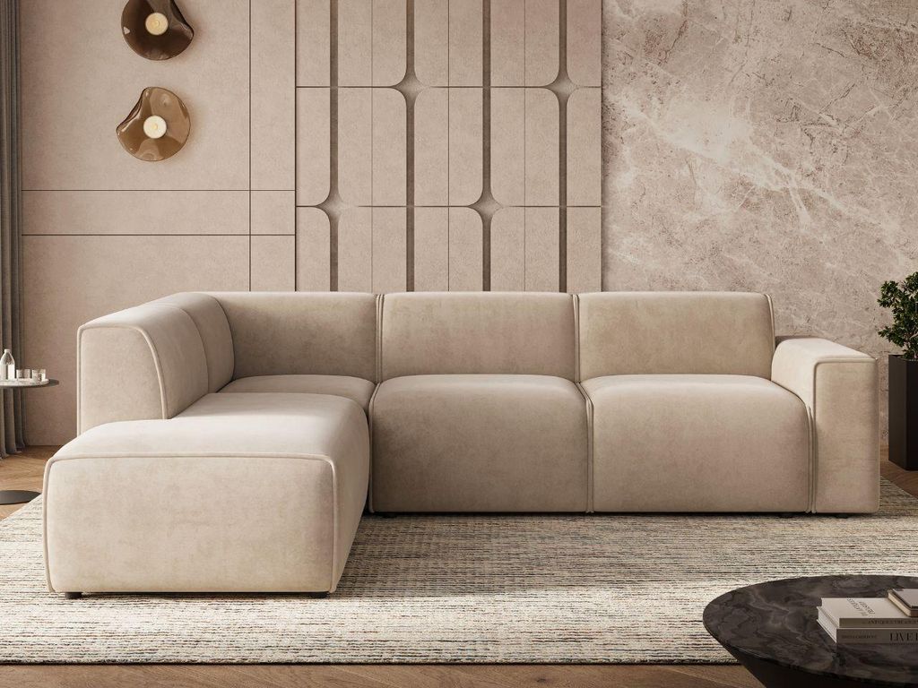 GrainGold Ecksofa L-Form Links Eluno - Ecksofa mit Produktbild 