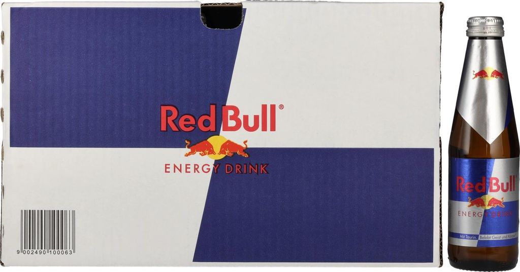 Red Bull Glasflasche 24 x 250ml Vorratspack Produktbild 